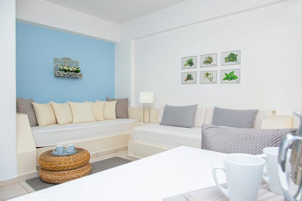 Luxury One Bedroom Apartments with Sea View living room area